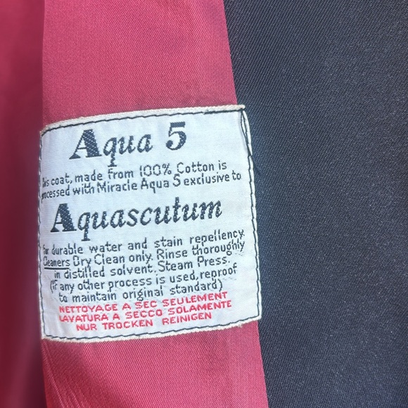 Aquascutum London Black Trench Coat Classic Style - Picture 4 of 8